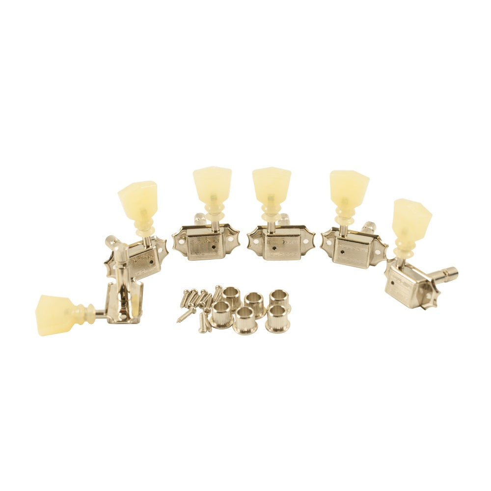 3+3 Double Ring Button - Locking Tuner- Double Line