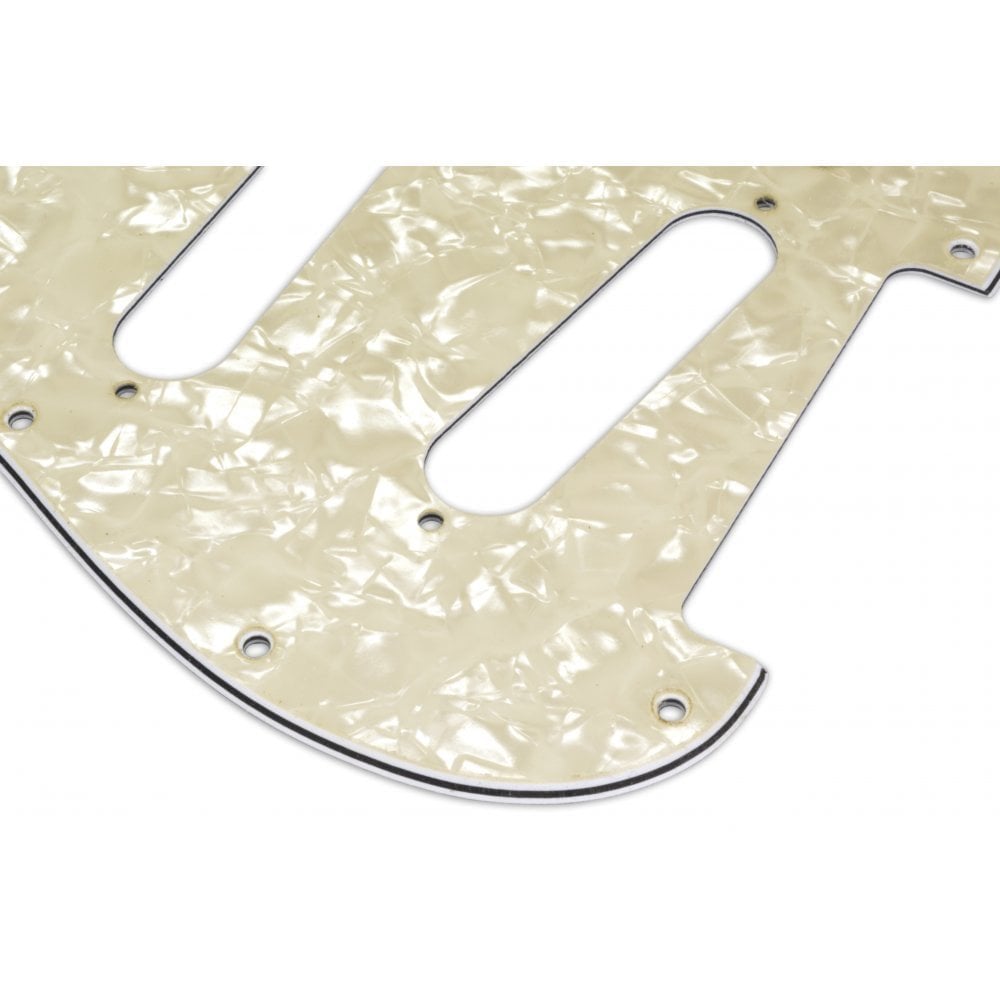 Strat 1 Humbucker Only - Aged Pearl White/Black/White 3 ply Lamination