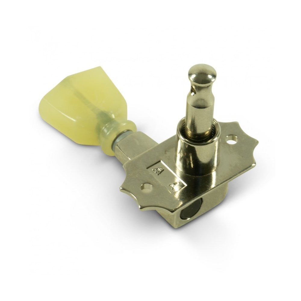 Revolution G-Mount Diecast Tuners - 3 Per Side - Pearloid Keystone Button 19:1 Gear Ratio