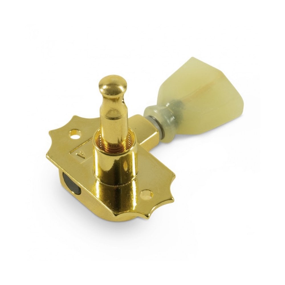 Revolution G-Mount Diecast Tuners - 3 Per Side - Pearloid Keystone Button 19:1 Gear Ratio