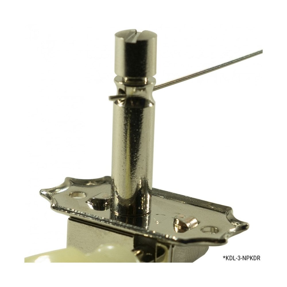 3+3 Double Ring Button - Locking Tuner- Double Line