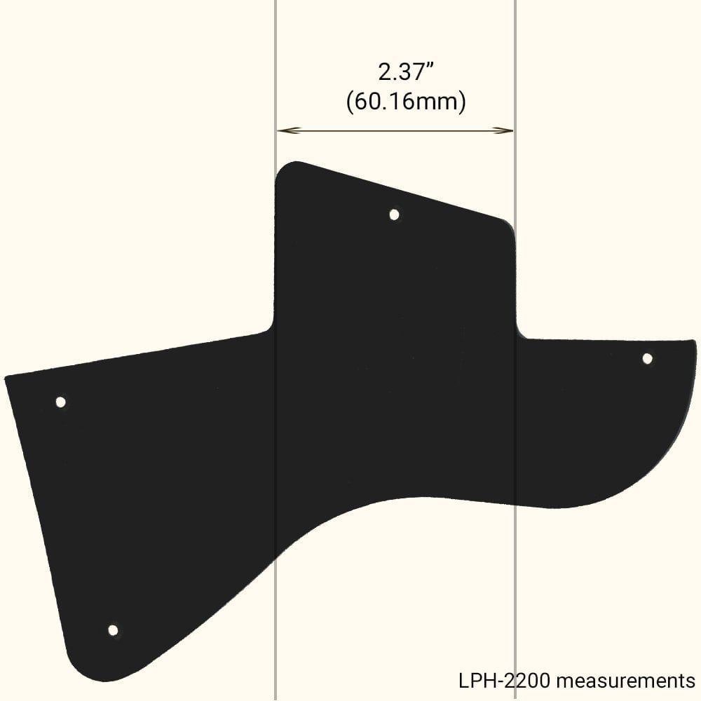 Les Paul Junior Special Humbucker - Matte Black .090" / 2.29mm thick, with bevelled edge.