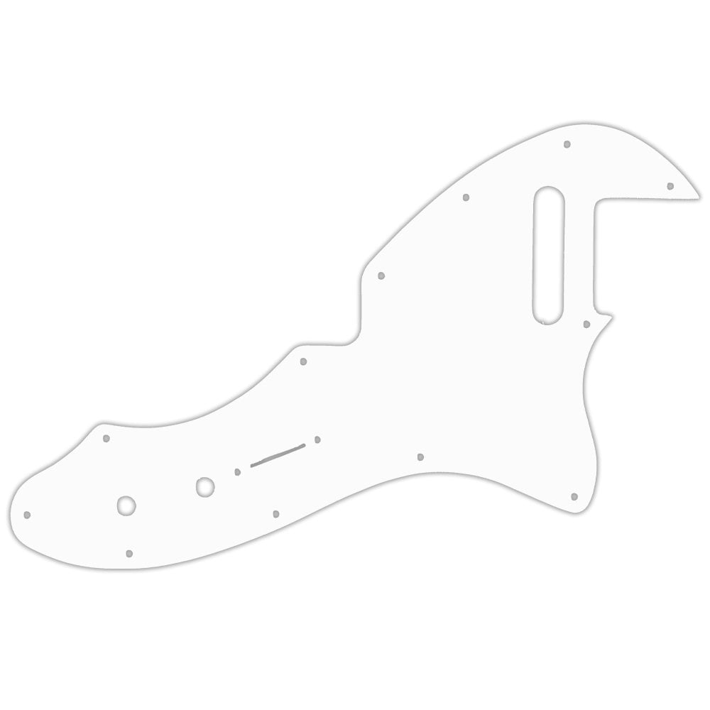 1969 Tele Thinline - Solid Shiny White .090" / 2.29mm thick, with bevelled edge