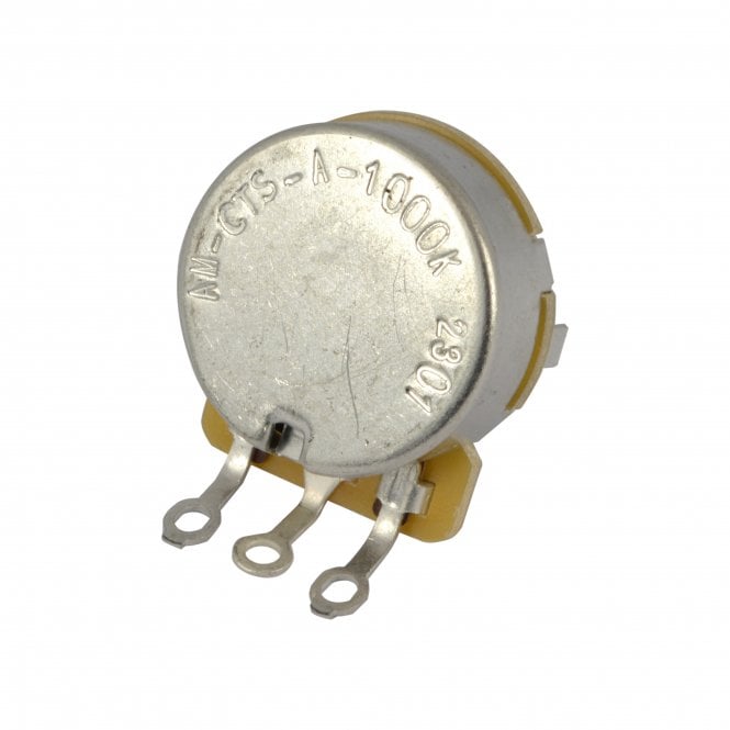 Guitar Pot, 1000k (1 meg) Split Shaft Premium 450 Series with 9% Tolerance, Log Taper