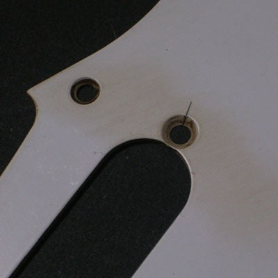 Strat Pickguard with artificial relic, modelled on a 1954 Strat pickguard