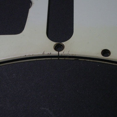 Strat Pickguard With Artificial Relic, Modelled On A 1964 Strat Pickguard