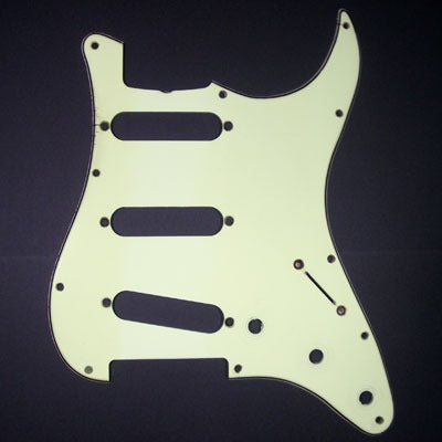 Strat Pickguard With Artificial Relic, Modelled On A 1962 Strat Pickguard