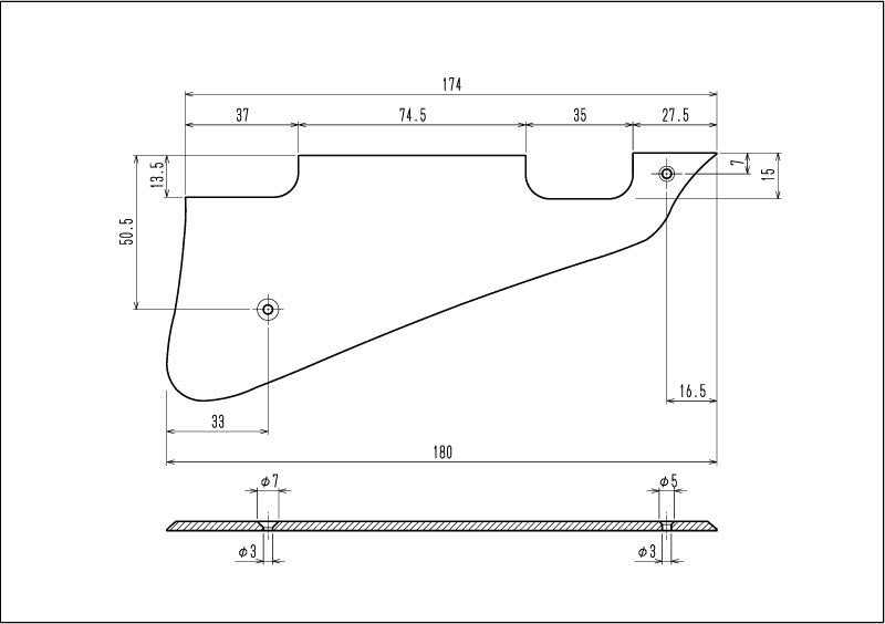 1954 LPC Pickguard Non-Relic