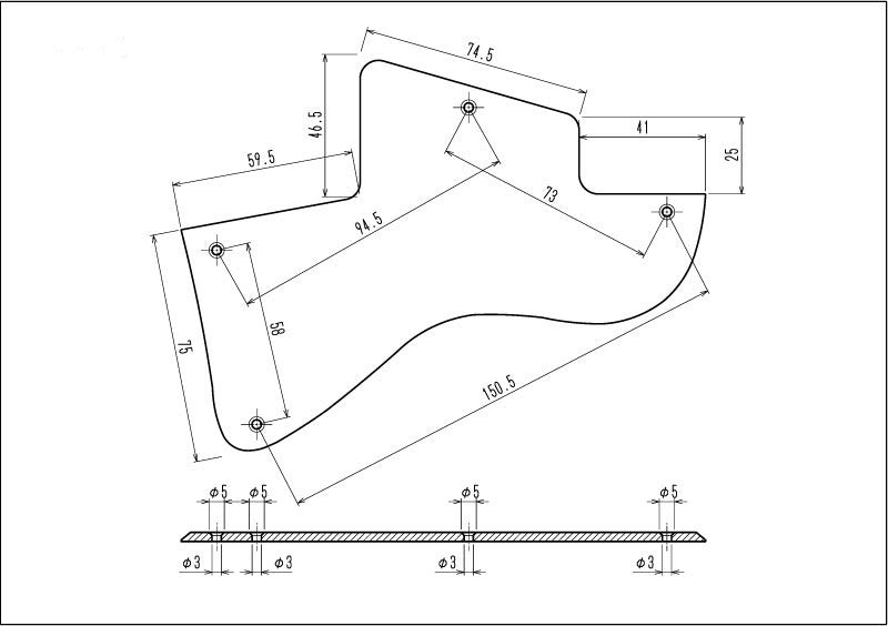 Les Paul Special Pickguard 1956 Relic