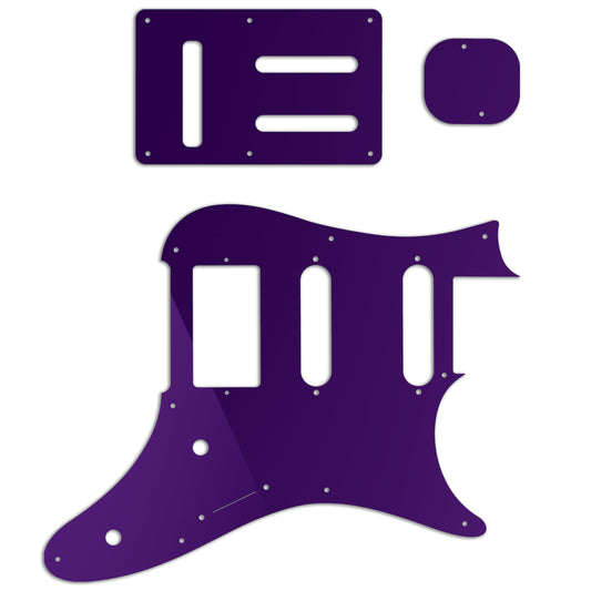Replacement Pickguard and Backplates for Ibanez Prestige AZ2204 - Purple Mirror