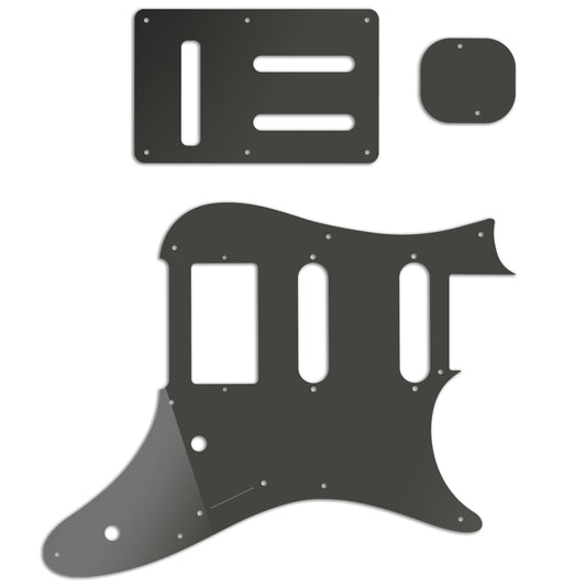 Replacement Pickguard and Backplates for Ibanez Prestige AZ2204 - Smoke Mirror