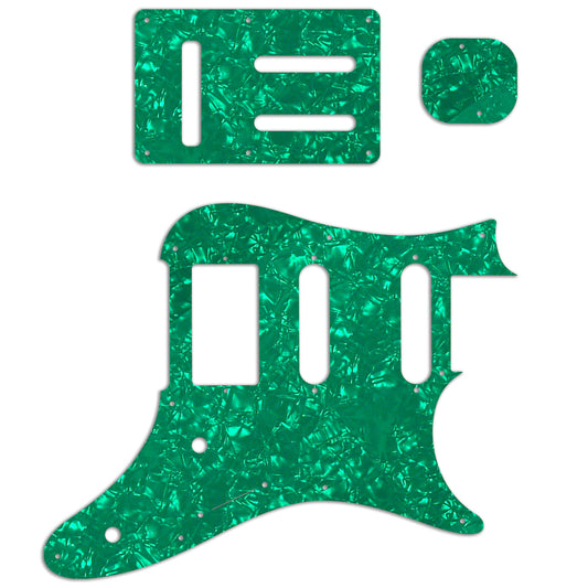 Replacement Pickguard and Backplates for Ibanez Prestige AZ2204 - Green Pearloid