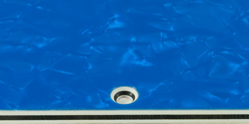 Replacement Pickguard and Backplates for Ibanez Prestige AZ2204 - Blue Pearloid