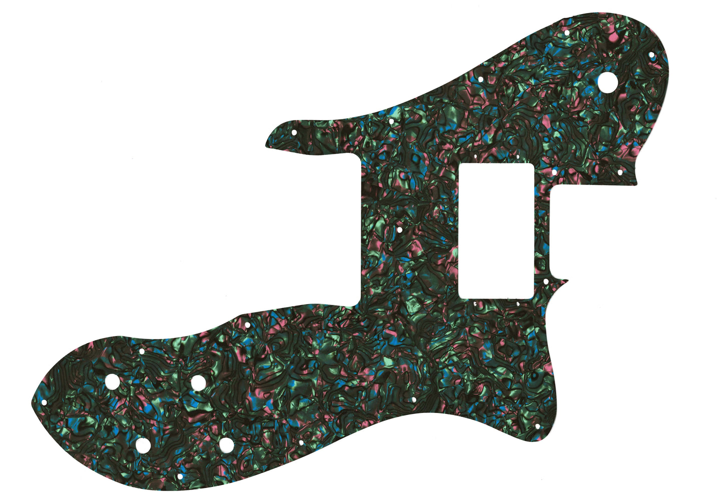 Tele Custom 1999-Present Made In Mexico Or 2012-2013 American Vintage '72 Telecaster Custom - Black Abalone Fender Wide Range Humbuckers