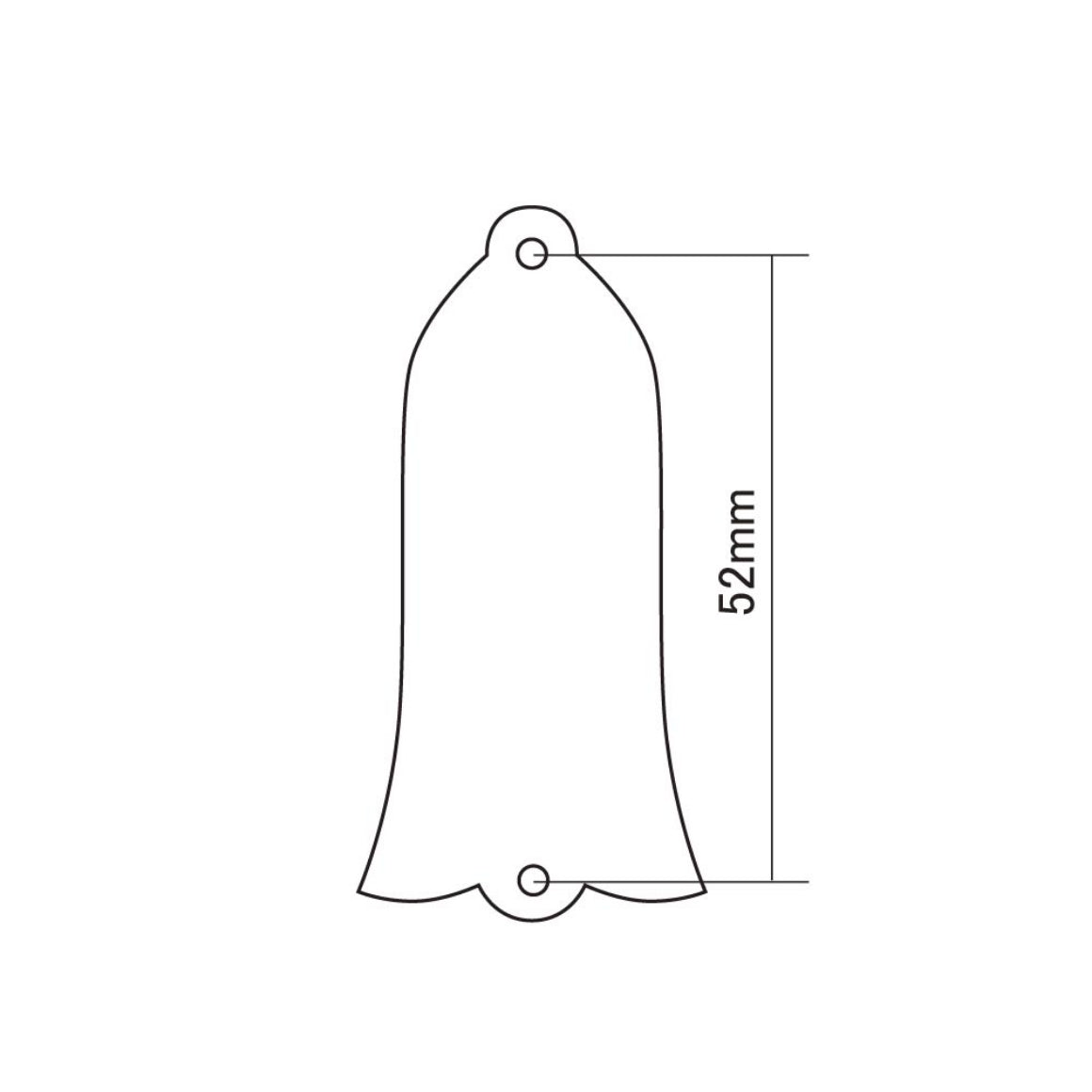 Truss Rod Cover For Gibson Black/White 2 Ply