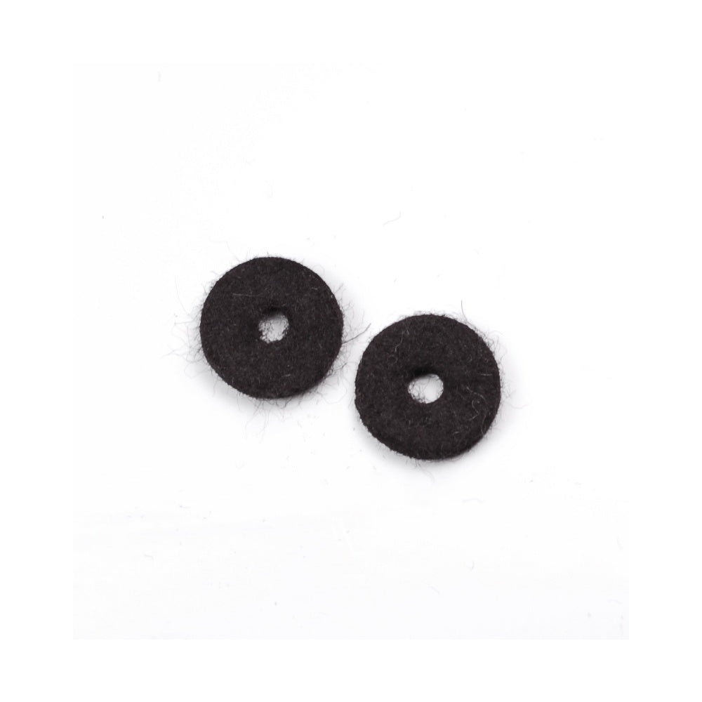Guitar Endpin / Strapbutton Felt Washers Black (Pair)