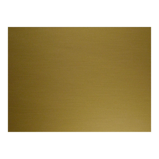 Brushed Gold (SIMULATED) Thin Blank Sheet 400mm x 300mm x 1.3mm