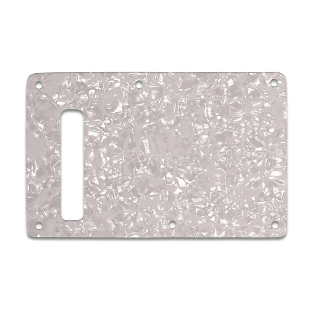 Strat Backplate - White Pearl White/Black/White 3 ply lamination