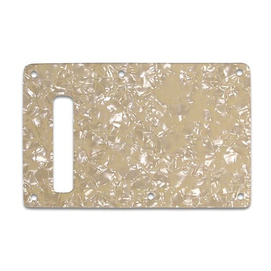 Strat Backplate - Cream Pearl C/B/C Lamination