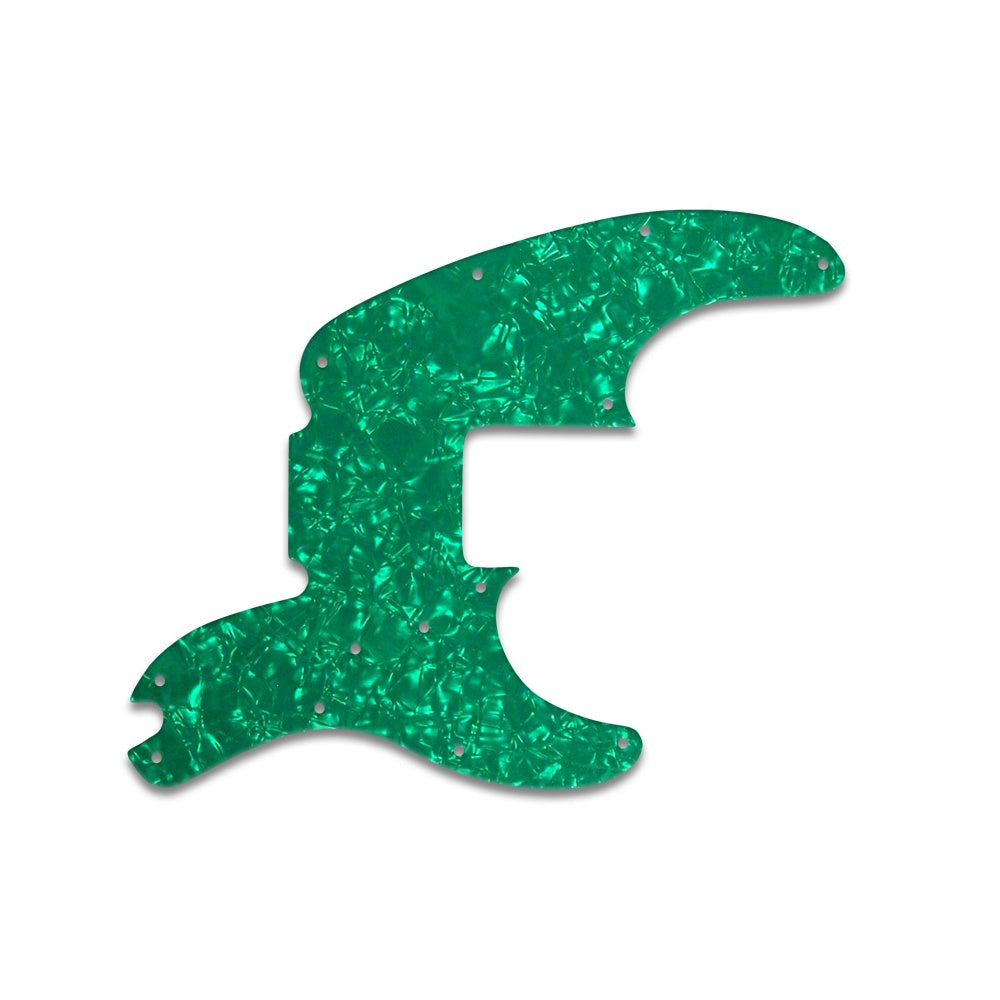 Tele Bass - Green Pearl White/Black/White 3 ply Lamination