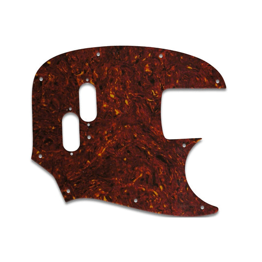 Mustang Bass (Re-Issue) - Single Ply .070 (1.77mm) Semi-Transparent Tortoise Shell, No Bevelled Edge