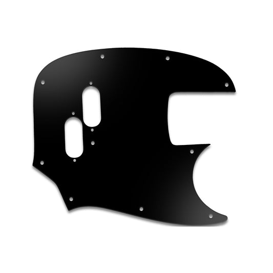 Mustang Bass (Re-Issue) - Matte Black .090" / 2.29mm thick, with bevelled edge.