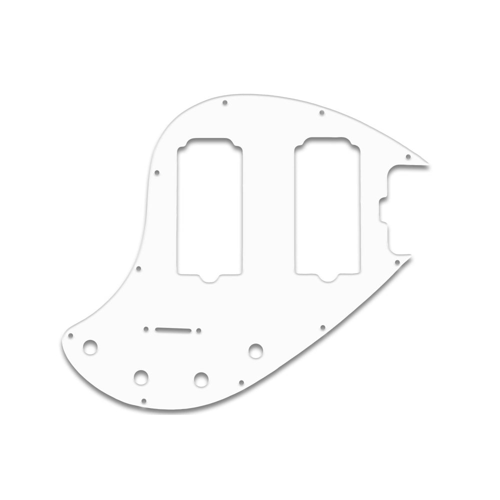Sting Ray 5 Double Humbucker - Solid Shiny White .090" / 2.29mm thick, with bevelled edge