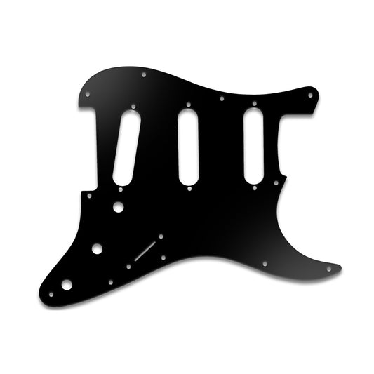 Old Style 11 Hole Strat - Matte Black .090" / 2.29mm thick, with bevelled edge.