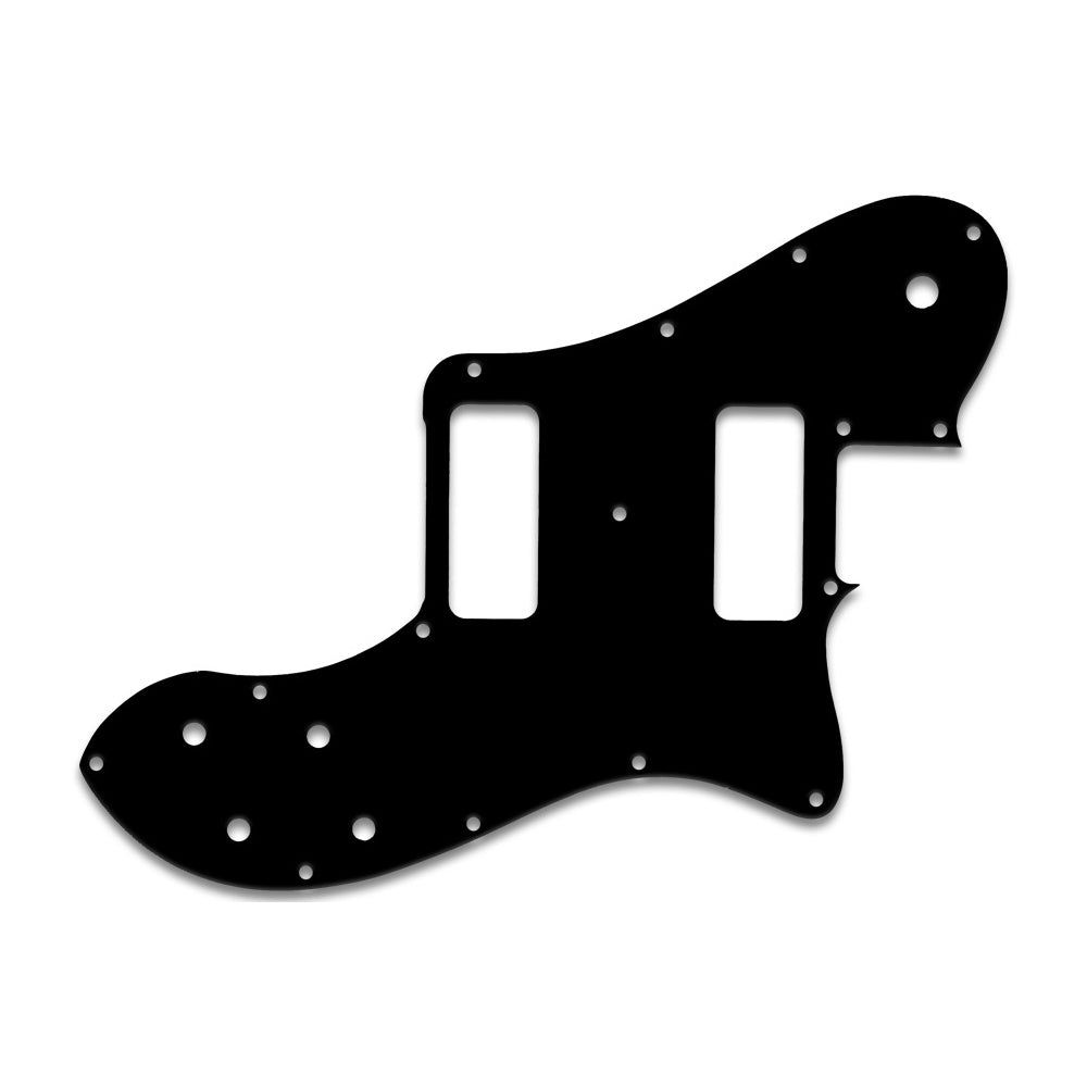 Classic Player Telecaster Deluxe Black Dove - Thin Shiny Black .060" / 1.52mm Thickness, No Bevelled Edge
