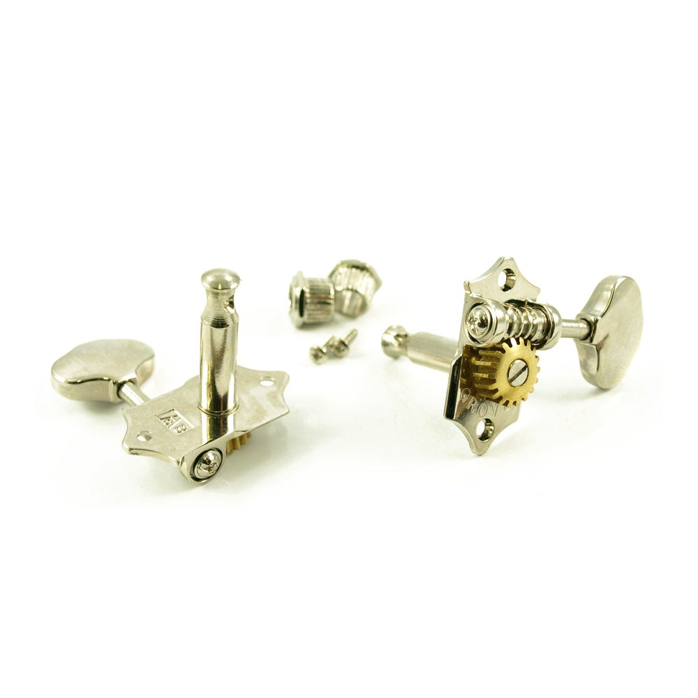 grover open gear tuners Grover Sta-Tite Tuners 18:1 3 Per Side Horizontal