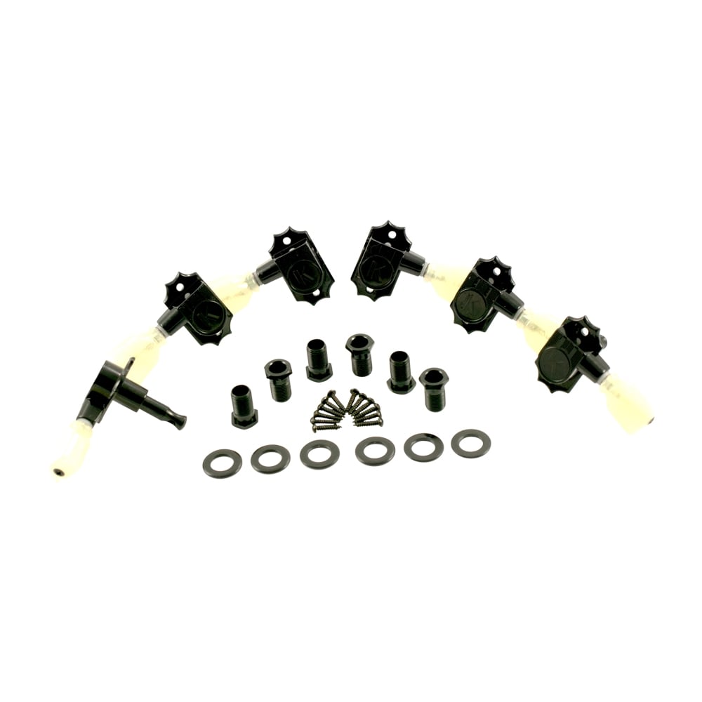 Revolution G-Mount Diecast Tuners - 3 Per Side - Pearloid Keystone Button 19:1 Gear Ratio