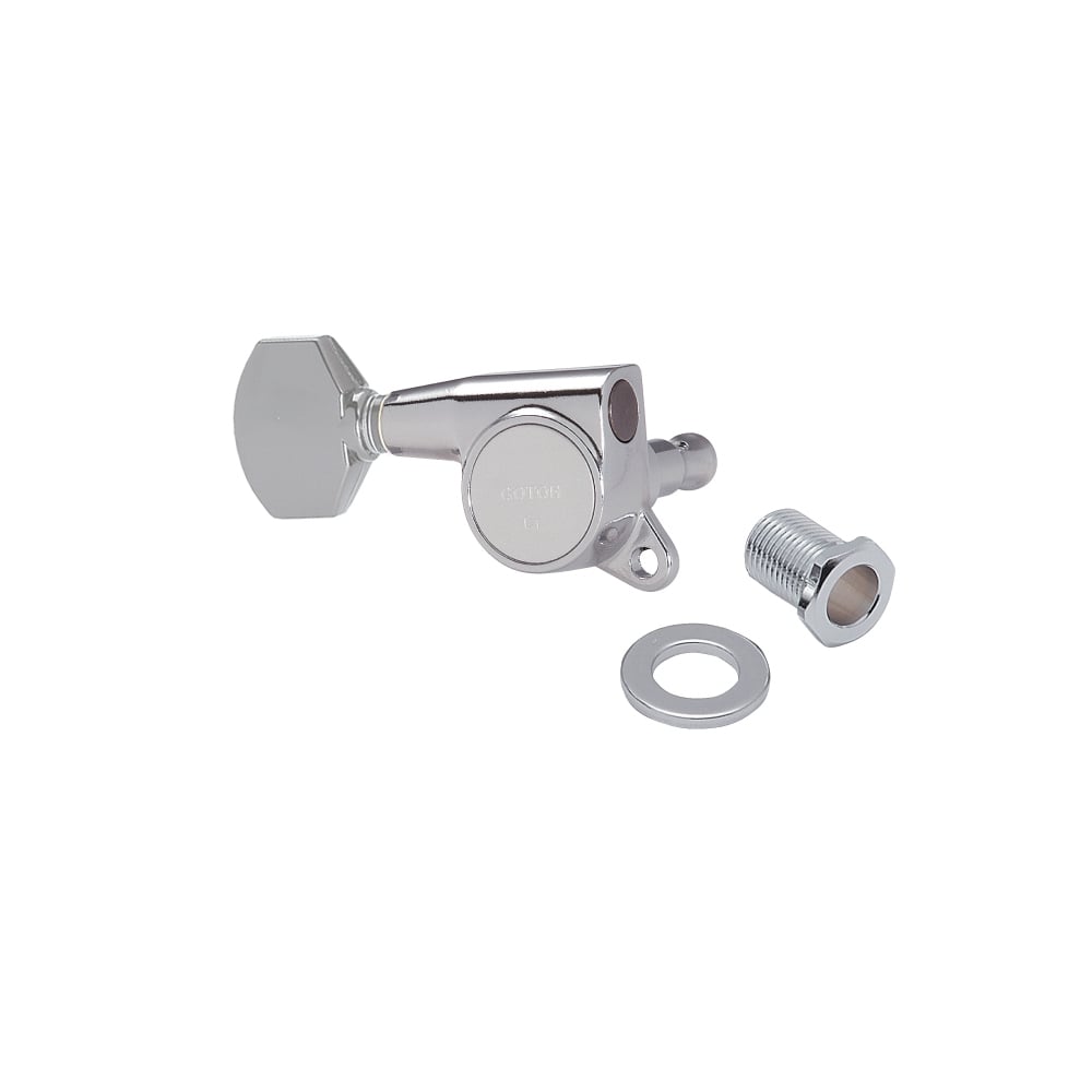 SG381 Series 6 In Line with Straight-Sided Mini Buttons 16:1 Gear Ratio Tuning Machines