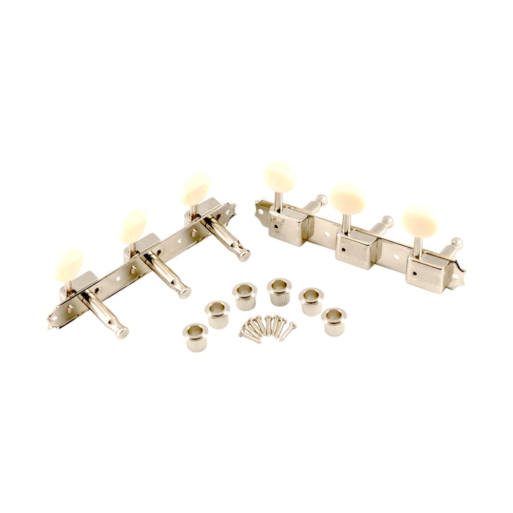 Supreme 3 Per Side 18:1 Gear Ratio Oval Cream Plastic Button Tuning Machines