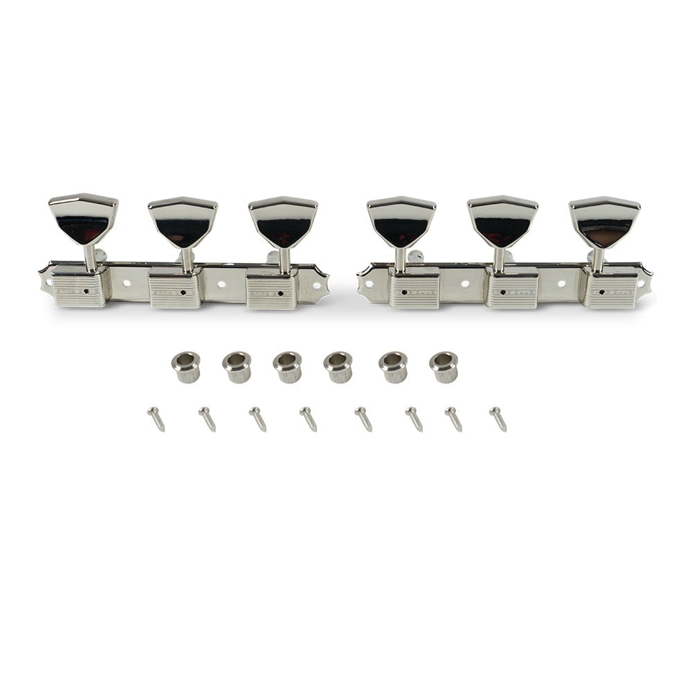 Deluxe 3 Per Plate - 15:1 Gear Ratio Tuning Machines Metal Butterfly Button for Supro guitars