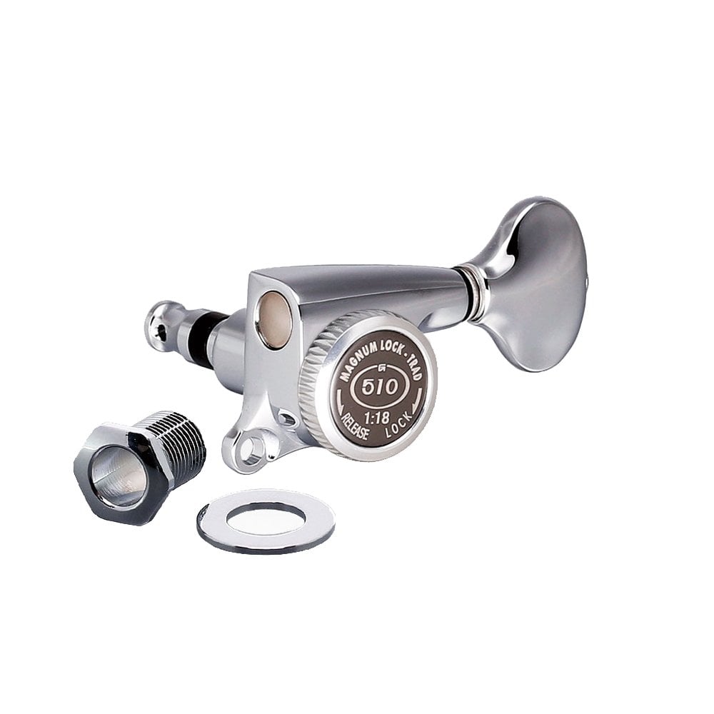 SGS510Z Magnum Lock 6 in Line Traditional Locking Tuning Machines 18:1 Ratio