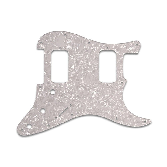 Strat Big Apple/U.S. Dbl. Fat - White Pearl White/Black/White 3 ply Lamination