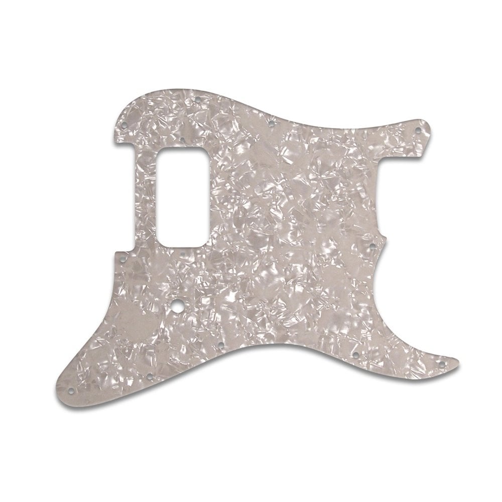 Strat Tom Delonge Aged Pearl White Black White 3 ply Lamination