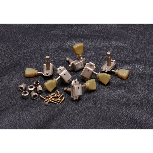 SD90 Vintage-Style 3 Aside Vintage Aged / Relic Nickel Finish Tuning Machines