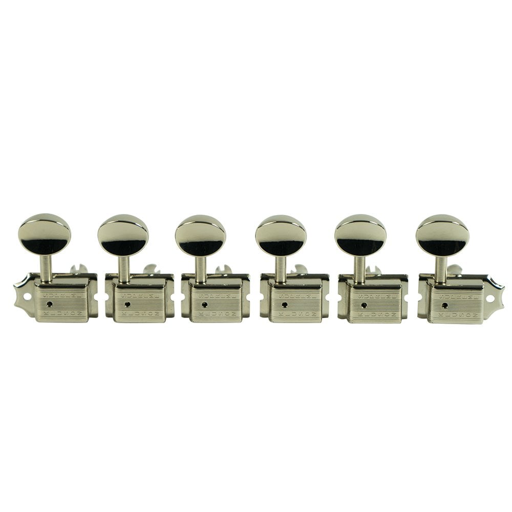 Supreme 6 In Line Oval Metal Button Safety Post - 18:1 Gear Ratio Tuning Machines