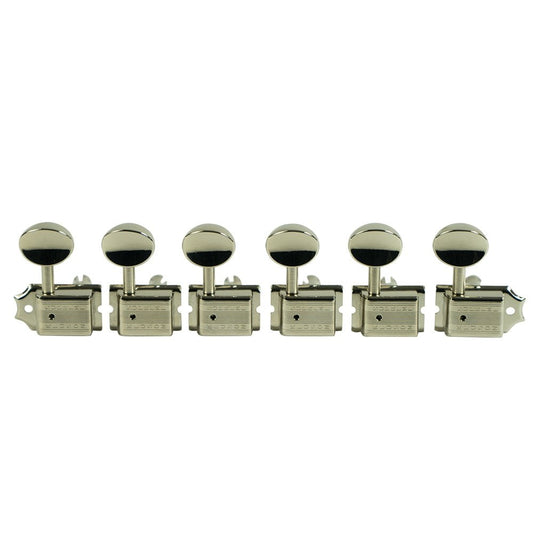 Supreme 6 In Line Oval Metal Button Safety Post - 18:1 Gear Ratio Tuning Machines
