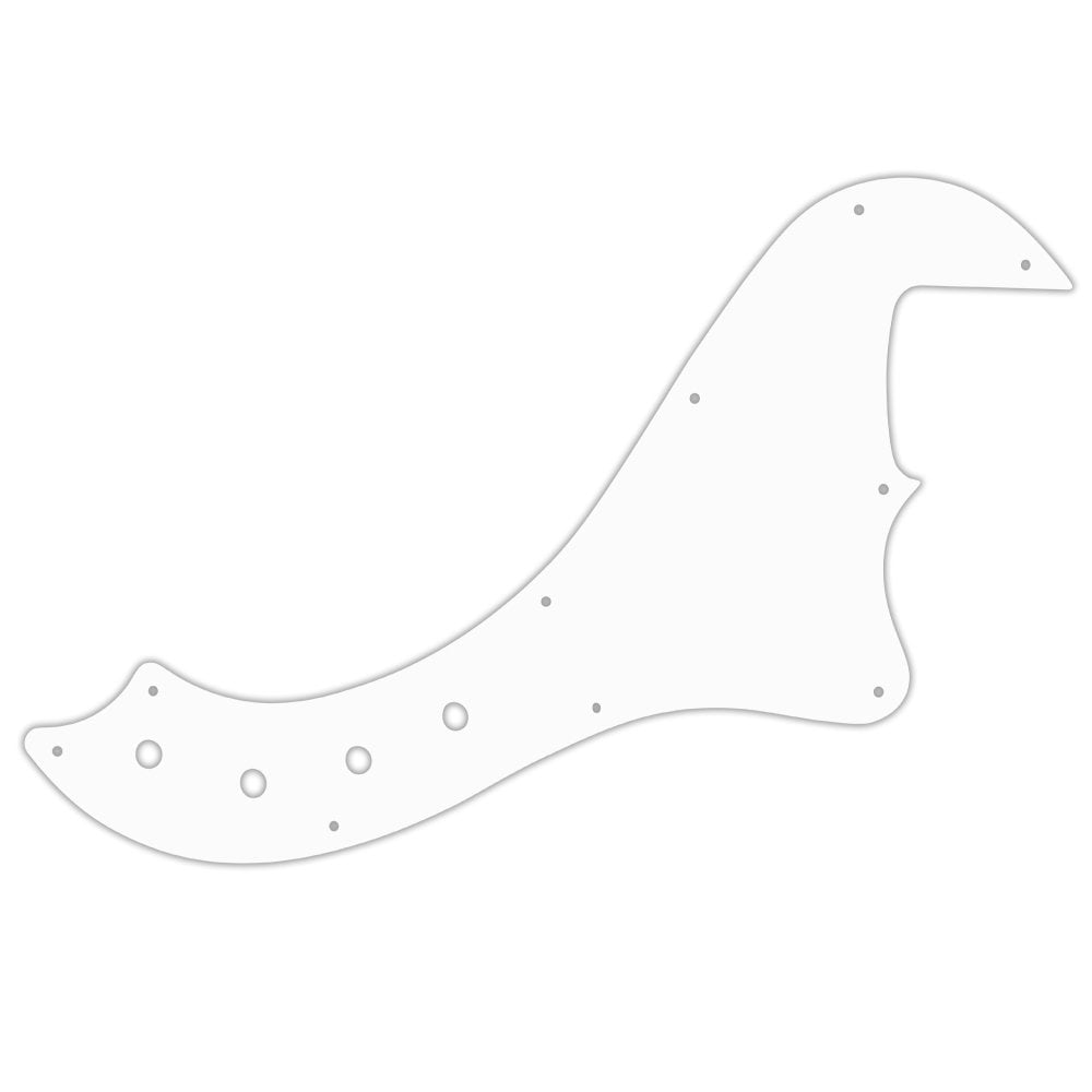 Squier by Fender Deluxe Dimension Bass IV - Thin Shiny White .060" / 1.52mm Thickness, No Bevelled Edge