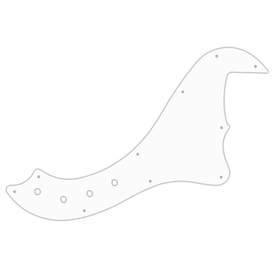 Squier by Fender Deluxe Dimension Bass V - Thin Shiny White .060" / 1.52mm Thickness, No Bevelled Edge