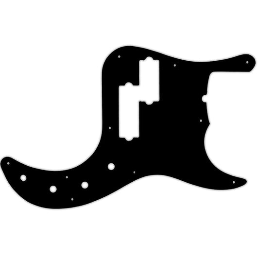 Fender American Deluxe 5 String Precision Bass - Solid Shiny Black .090" / 2.29mm thick, with bevelled edge