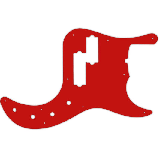 Fender American Deluxe 5 String Precision Bass - Red Black Red