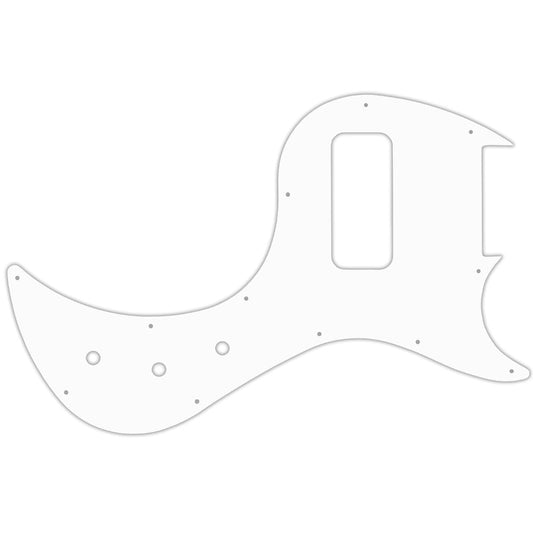 Gibson 5 String EB5 Bass - Solid Shiny White .090" / 2.29mm thick, with bevelled edge