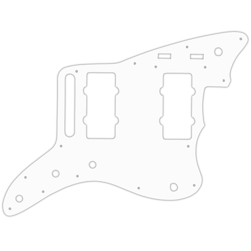 Jazzmaster 2014-2019 Made In Mexico Troy Van Leeuwen  - Thin Shiny White .060" / 1.52mm Thickness, No Bevelled Edge