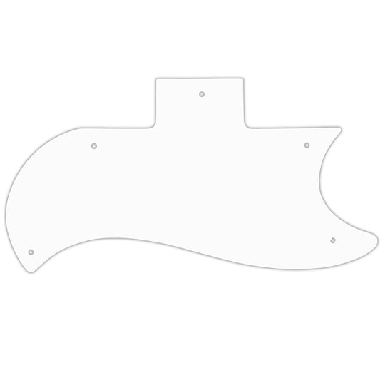 SG Original 1961-1970 Half Face - Solid Shiny White .090" / 2.29mm thick, with bevelled edge