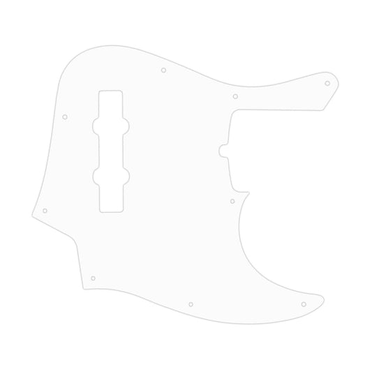 2019 4 String American Ultra Jazz Bass - Solid Shiny White .090" / 2.29mm thick, with bevelled edge