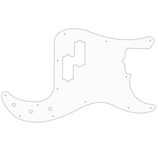 American Performer Precision Bass - Solid Shiny White .090" / 2.29mm thick, with bevelled edge