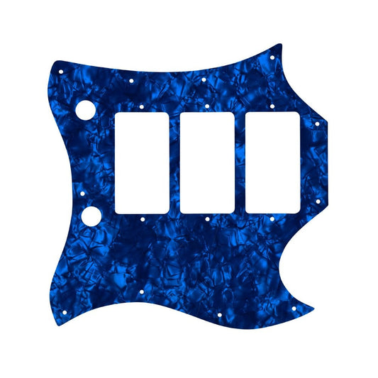 Gibson SG Custom 1964-1970 Full Face SG Custom - Dark Blue Pearl Black/White/Black Lamination